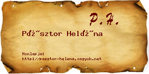 Pásztor Heléna névjegykártya