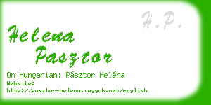 helena pasztor business card
