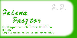 helena pasztor business card